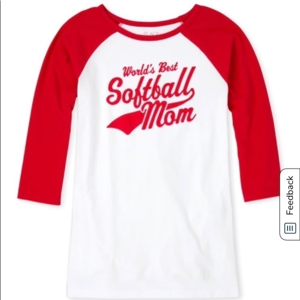 Children’s‎ place softball mom tee NWT